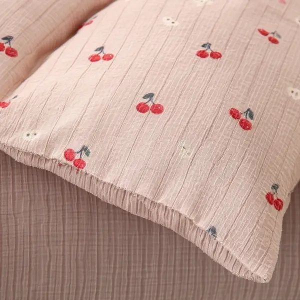 Комплект постельного белья евро муслин жатка люкс 200&times;230 см Cherry 004-143-4-24-4 фото