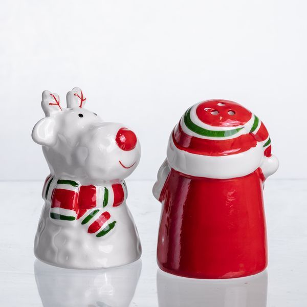 Набор для специй из фарфора New Year 2 баночки по 100 мл CR-1-36 фото