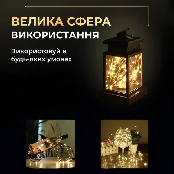 Гирлянда роса 10 метров капля на батарейках на 100 led белый провод желтая 100L10MWY фото