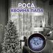 Гірлянда роса мішура 30 метрів хвойна лапа 400 led світлодіодів зелений дріт біла D1750W фото 6